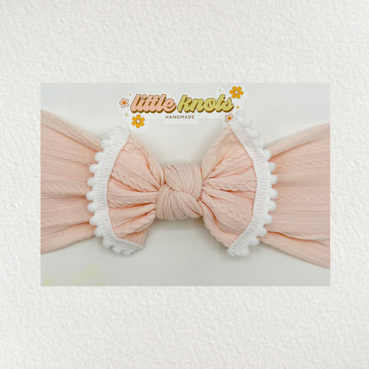 Lace Ballet Pink // Nylon Bow