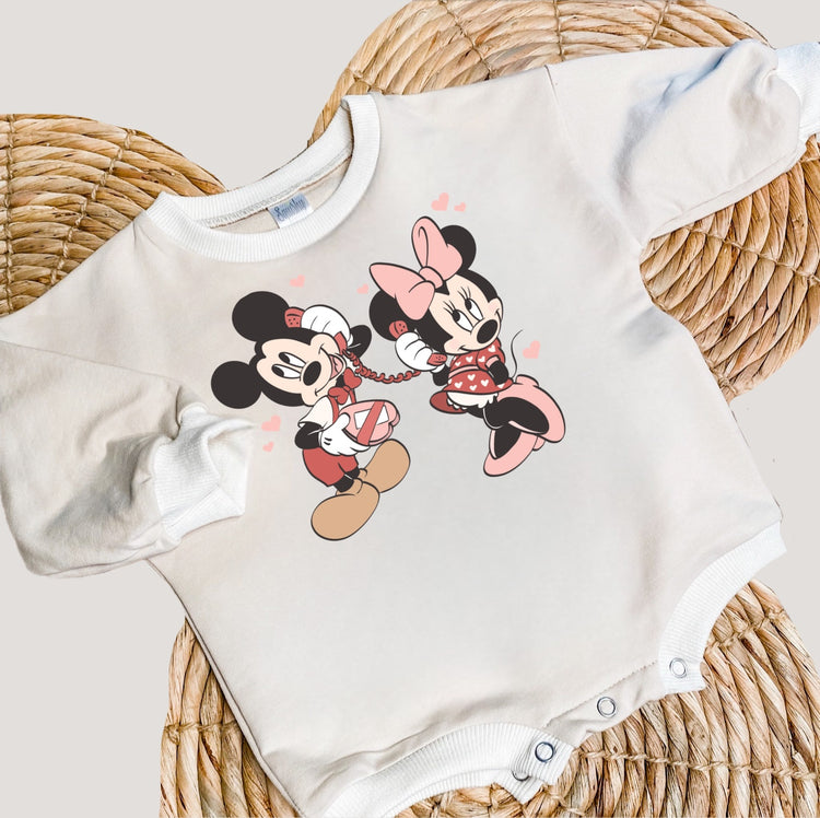 Telephone Mouse // LK Baby Romper
