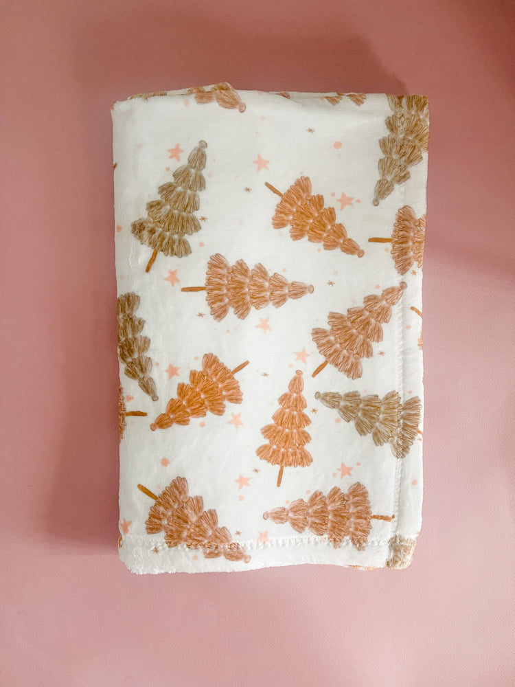 Whimsy Trees // Little Knot Minky Blanket